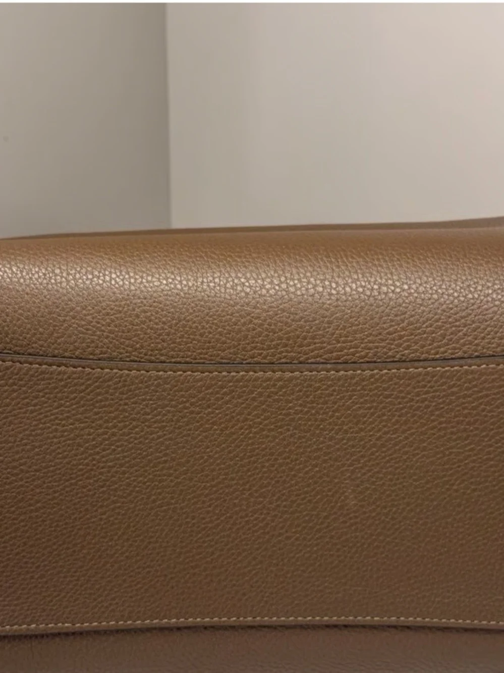 Coach Pebbled Leather Satchel in Grey Stone